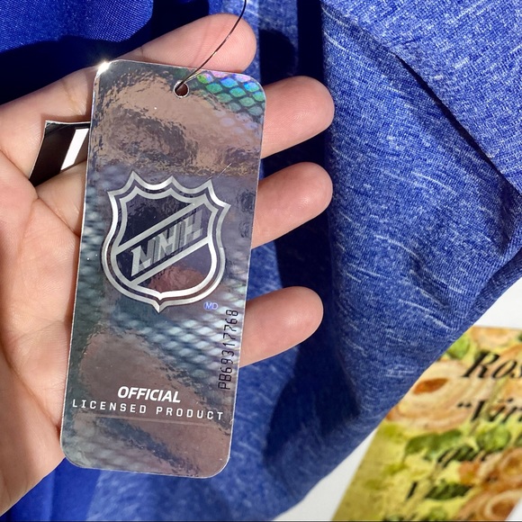 NHL St Louis Blues NWT PLYR Blue on Heather Blue Half-Zip PLYR Jacket M - Picture 10 of 14